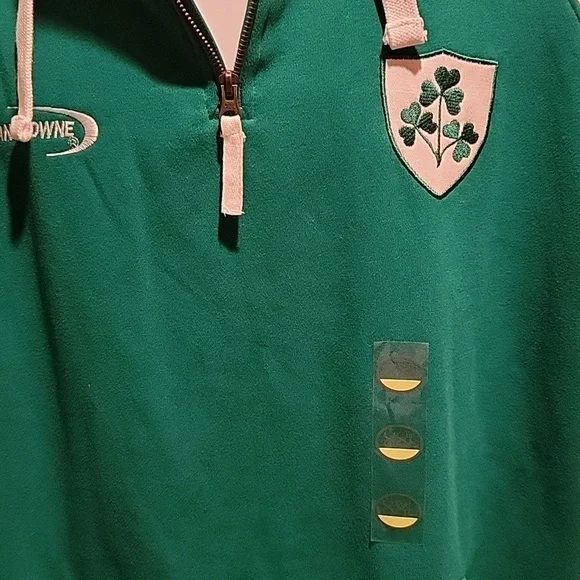 LANDSDOWN IRELAND SHAMROCK CREST RUGBY MEN'S HOODIE